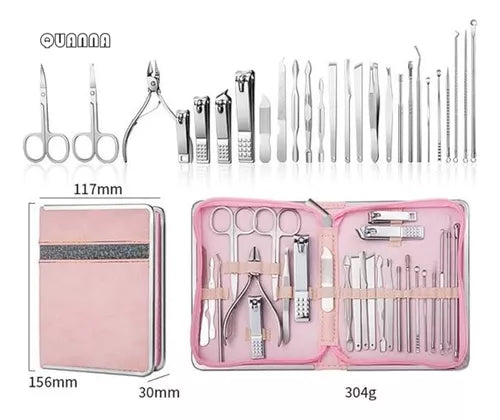 SET DE CORTAUÑAS PROFESIONAL PARA MANICURA Y PEDICURA