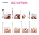 SET DE CORTAUÑAS PROFESIONAL PARA MANICURA Y PEDICURA