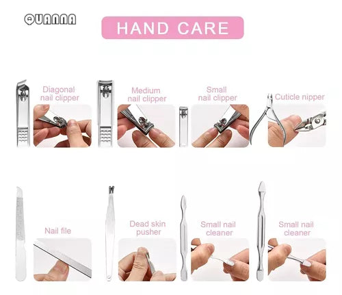 SET DE CORTAUÑAS PROFESIONAL PARA MANICURA Y PEDICURA
