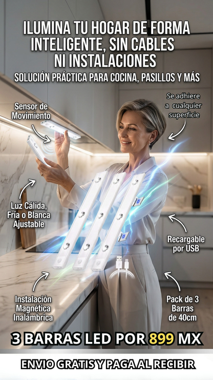 LED SENSOR DE MOVIMIENTO pack 3pz