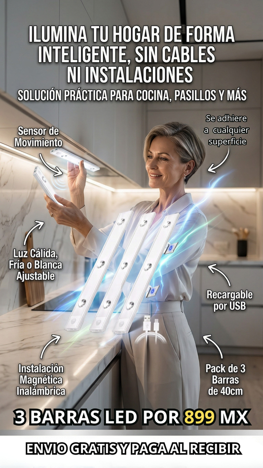 LED SENSOR DE MOVIMIENTO pack 3pz