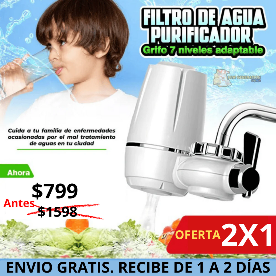 Purificador de agua portatil (2x1)