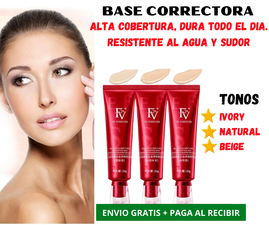 FV Base Correctora de Maquillaje 2X1