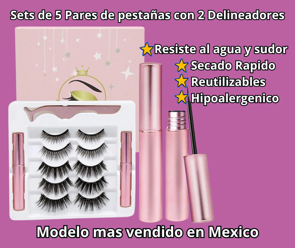 Set Eyeliner y Pestañas Magnéticas