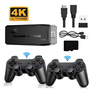 GAMESTICK RETRO 4K PRO (+22,000 JUEGOS) + 2 CONTROLES