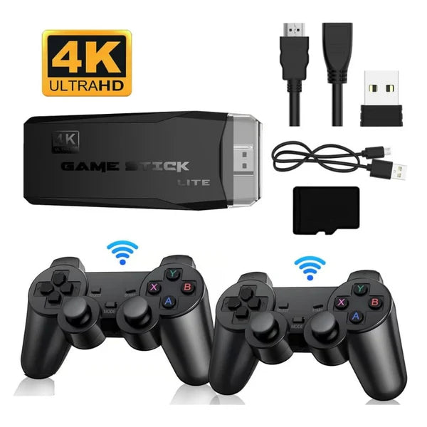 GAMESTICK RETRO 4K PRO (+22,000 JUEGOS) + 2 CONTROLES