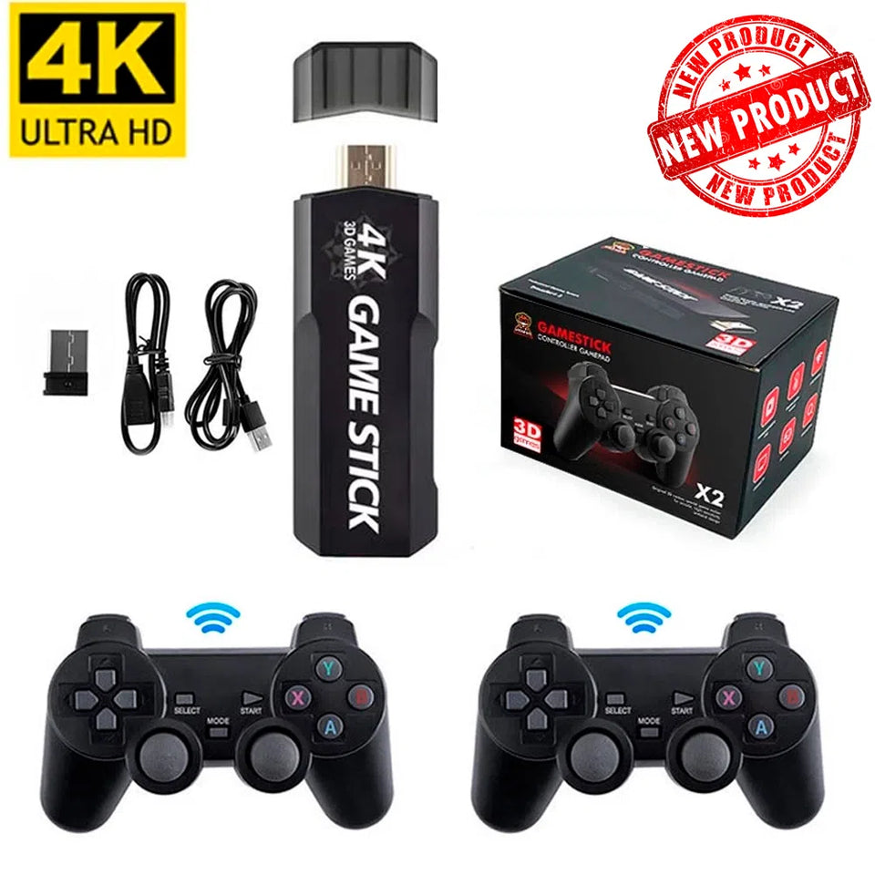 Consola GameStick® 4K (+34.000 juegos de 35 Consolas) + 2 mandos