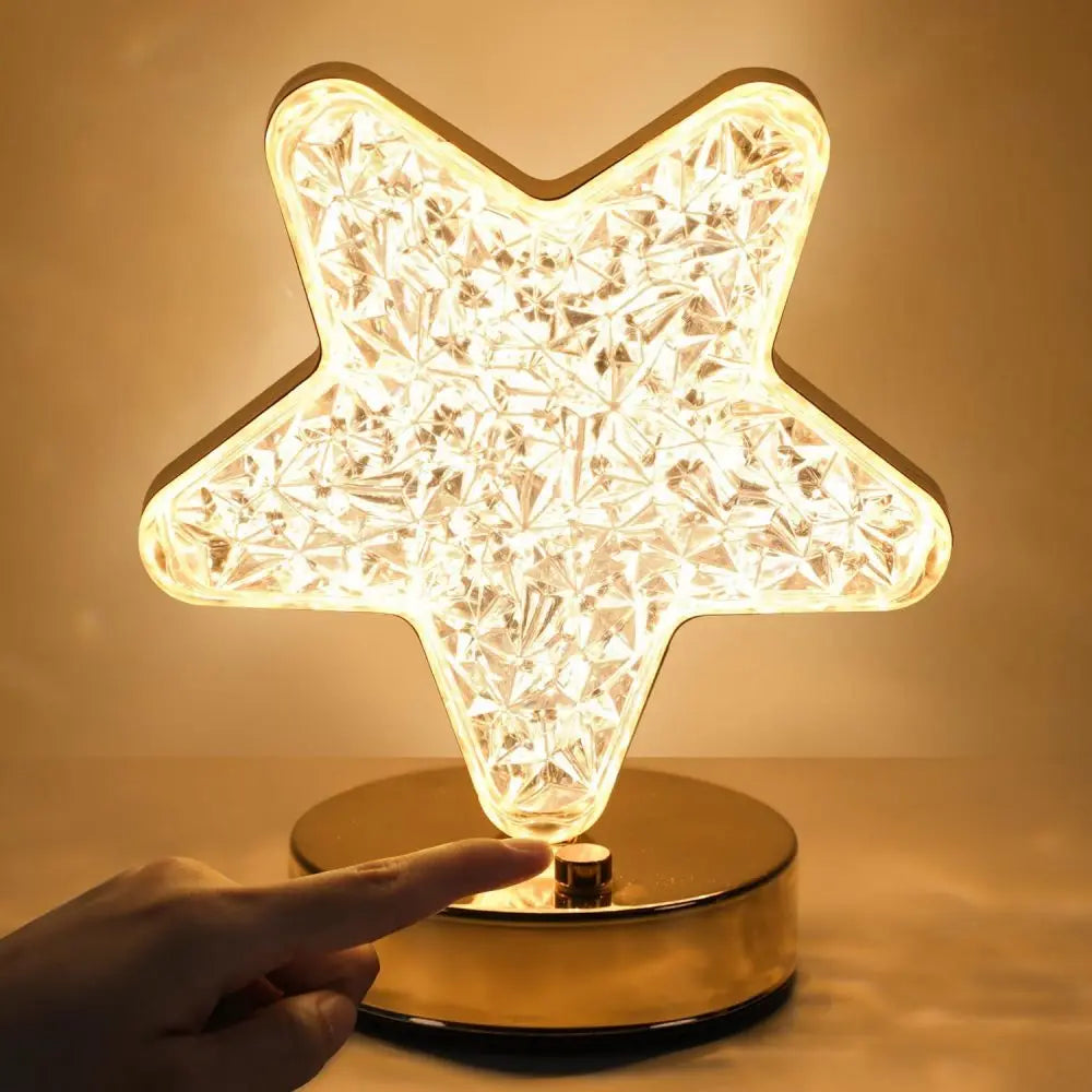 Lampara LED de Mesa (Media Luna y Estrella)