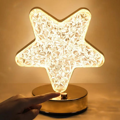 Lampara LED de Mesa (Media Luna y Estrella)
