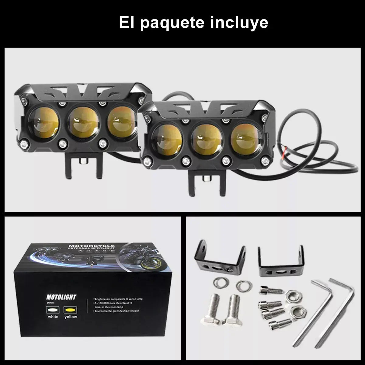 FARO LED AUXILIAR PARA VEHICULO 2X1
