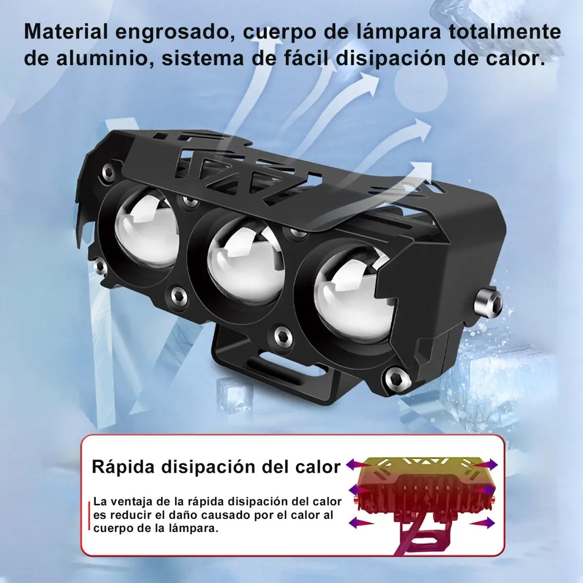 FARO LED AUXILIAR PARA VEHICULO 2X1