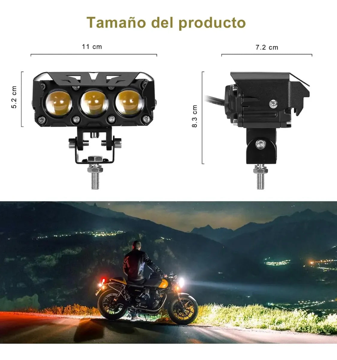 FARO LED AUXILIAR PARA VEHICULO 2X1