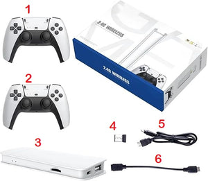 GameStick White 4K PRO  (+20,000 Juegos) + 2 Controles