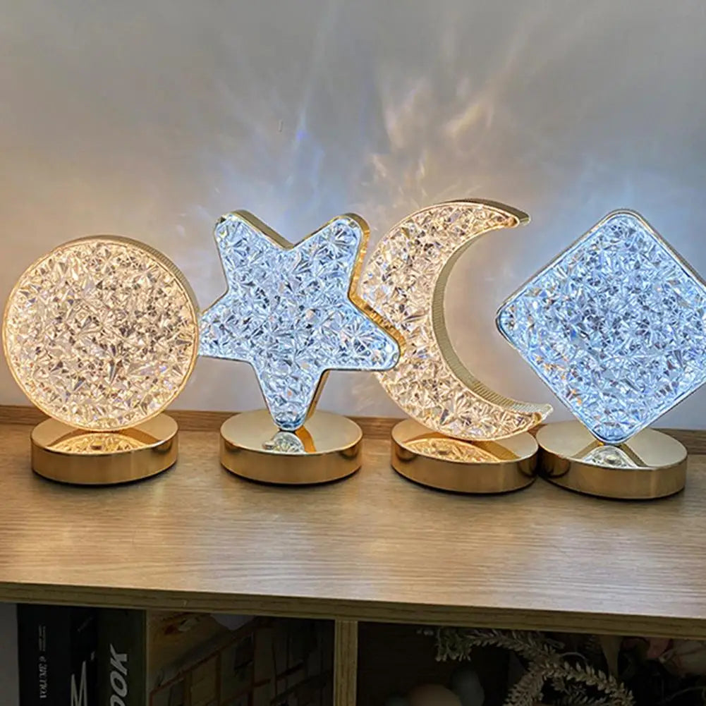 Lampara LED de Mesa (Media Luna y Estrella)