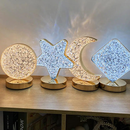 Lampara LED de Mesa (Media Luna y Estrella)