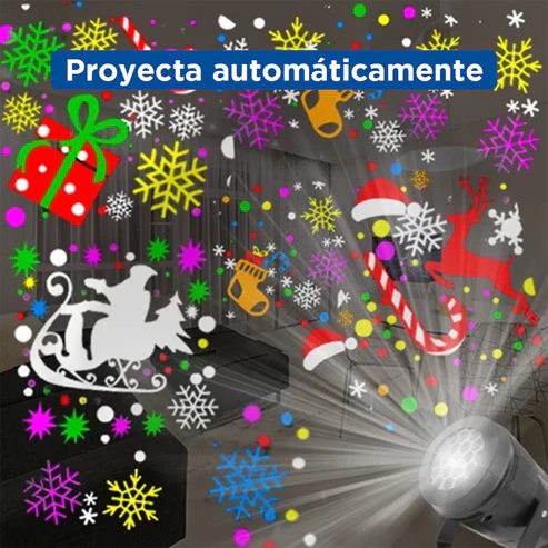 2 pz Proyector de Figuras Navideñas