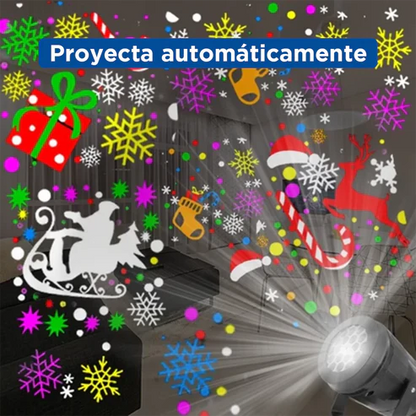 2 pz Proyector de Figuras Navideñas