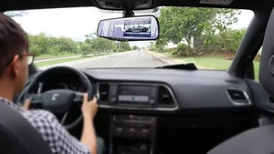 ESPEJO RETROVISOR CON CAMARA FRONTAL Y REVERSO